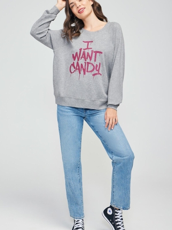 I Want Candy Sommers Sweatshirt | Heather