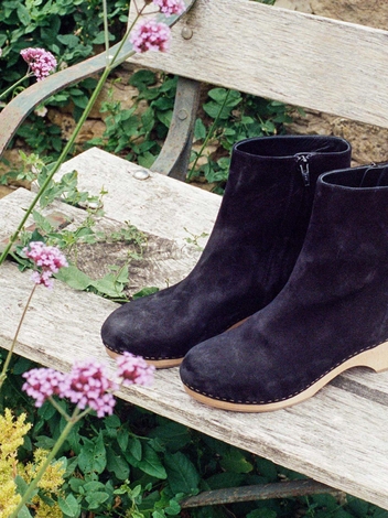 WHITBY BOOT -- BLACK SUEDE