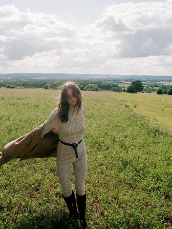 RHEA PANT -- WINDSWEPT DHALIA