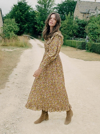 LAURETTA DRESS -- JENNIFER SPRING FLORAL