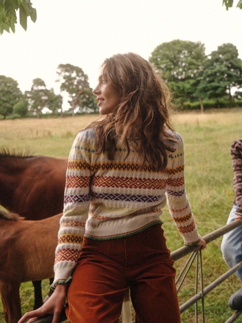BRYNN SWEATER -- CREAM MONTE ROSA