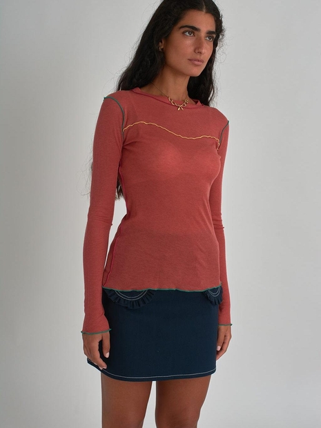 Delia Top Orange