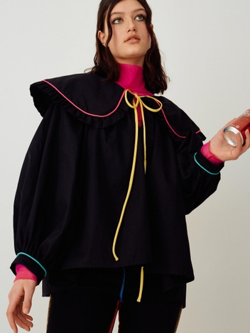 Sawyer Top Black & Multicolour