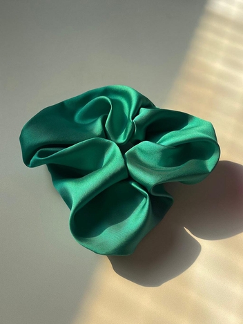 Teal Venti Scrunchie