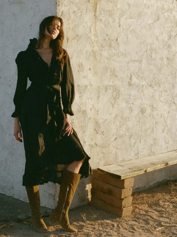 NADIA DRESS -- BLACK