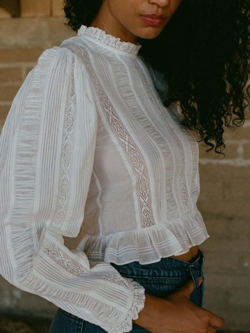 HELOISE TOP -- SALT