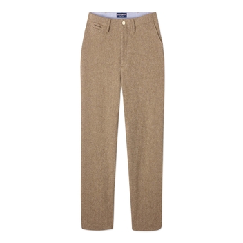 Womens Wool Herringbone Trousers