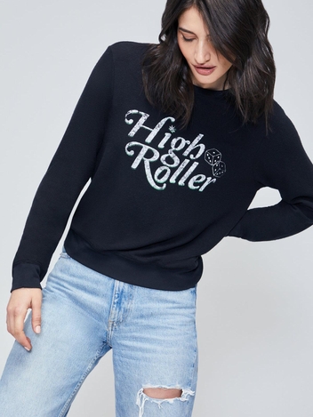 High Roller Baggy Beach Jumper | Jet Black