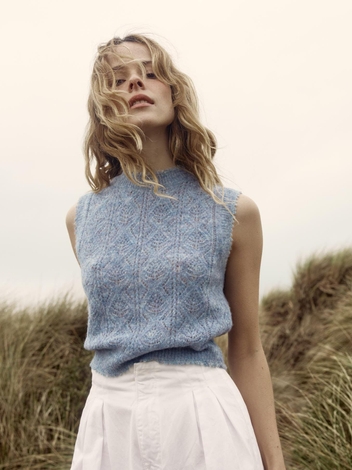 ADRIANA VEST -- AZURE