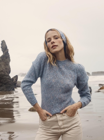 CARMELINA SWEATER -- AZURE