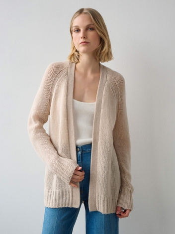 Cashmere Luxe Featherweight Open Cardigan