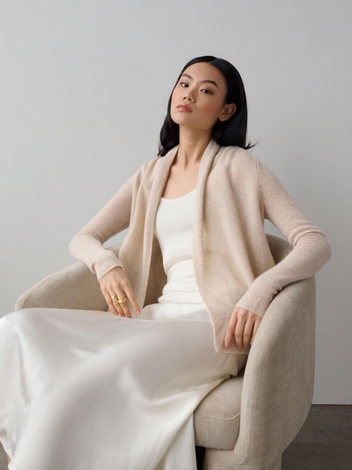 Essential Cashmere Mini Trapeze Cardigan