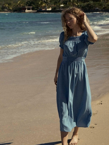 CASTALIA DRESS -- MARINA DOT