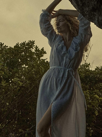 HALINA DRESS -- SALT