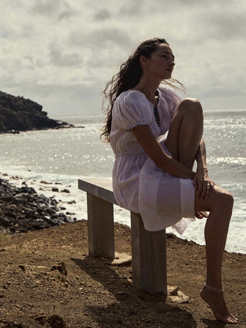 ALMUDENA DRESS -- SALT