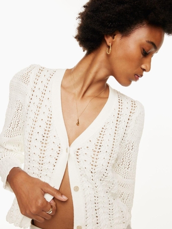 Splendour Cardigan (V-Neck Crochet Cardigan)