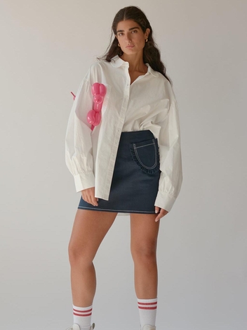 Tate Mini Skirt Navy Twill