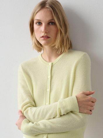 Essential Cashmere Crewneck Cardigan