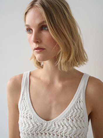 Cotton Stretch Textured Tank