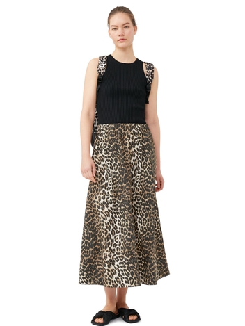 Black Sleeveless Melange Top
