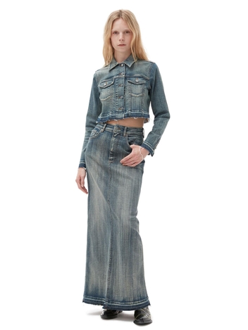 Tint Edge Denim Cropped Jacket