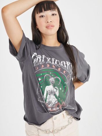 Capricorn Band Black Boyfriend Tee