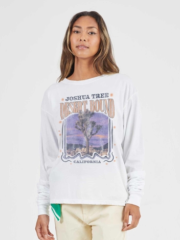 Joshua Tree Tour White Boyfriend Long Sleeve