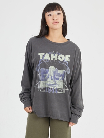 Lake Tahoe Black Boyfriend Long Sleeve