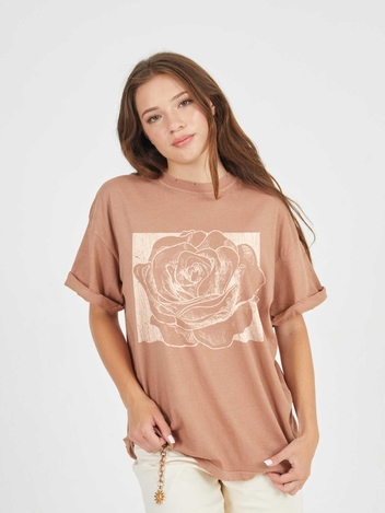 Rose Square Clay Boyfriend Tee