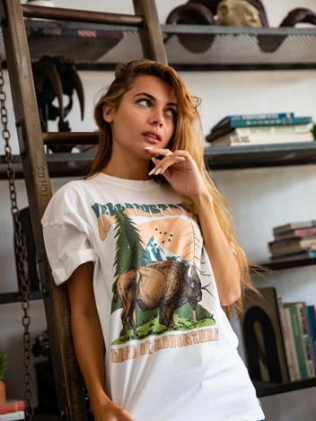 Yellowstone White Boyfriend Tee