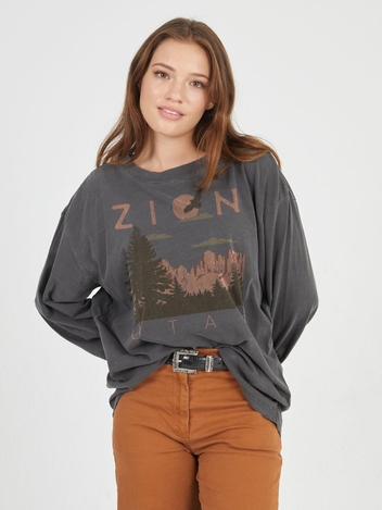Zion Black Boyfriend Long Sleeve