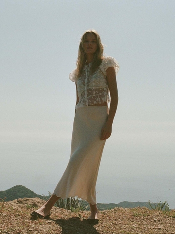 ELOWEN SKIRT -- MOTHER OF PEARL
