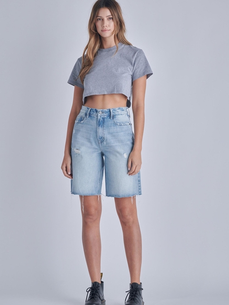 Logan P/ Light Wash Carpenter Dad Shorts