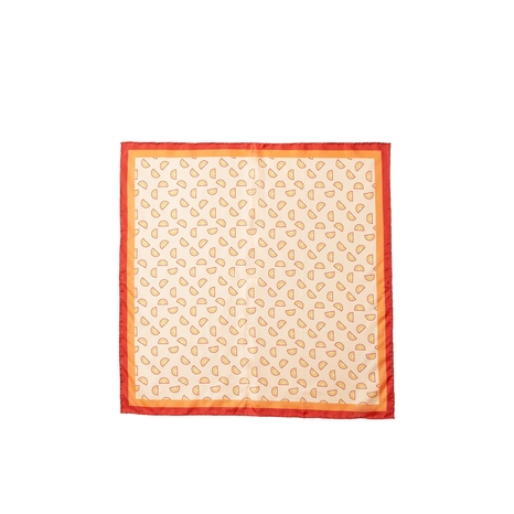 The Silk Mischa Orange Slice Scarf - Orange