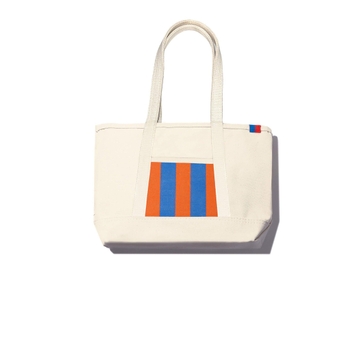The Medium Pocket Tote - Canvas/Royal/Poppy