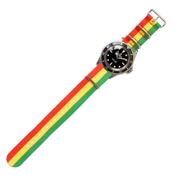 Watch Strap In Red, Yellow And Green Red/Green/Yellow