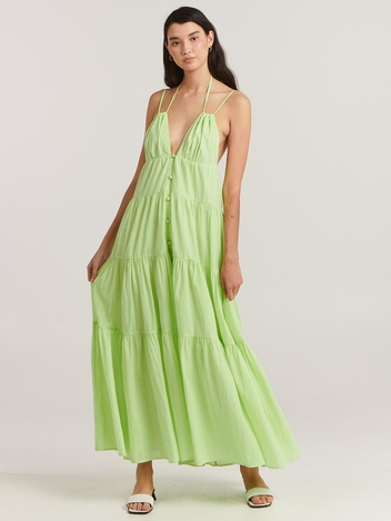 Priscilla Maxi Dress Calming Green