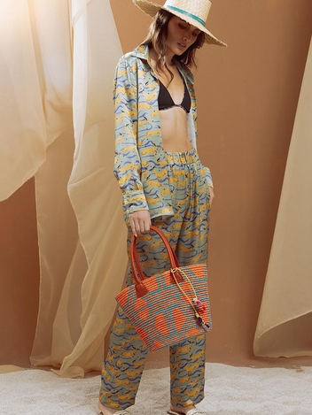Silk Slouchy Pants