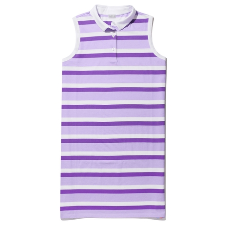 The Polo Dress - Lilac/White/Grape