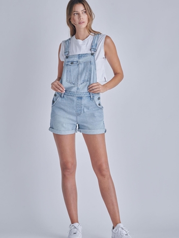 Pixie P/ Light Wash Classic Cuffed Shortall