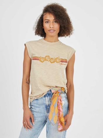 Hawaii Hibiscus Sand Moto Tee