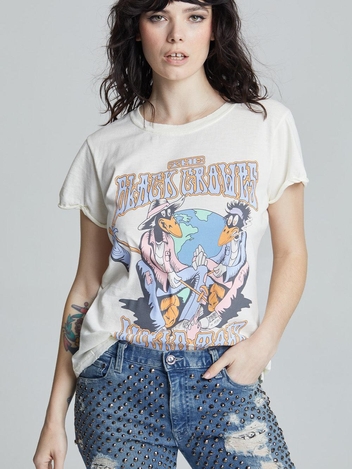 The Black Crowes World Tour Globe Tee Pearl