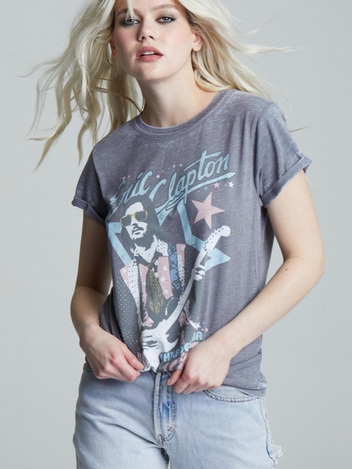 Eric Clapton 1975 Tee Steel Gray