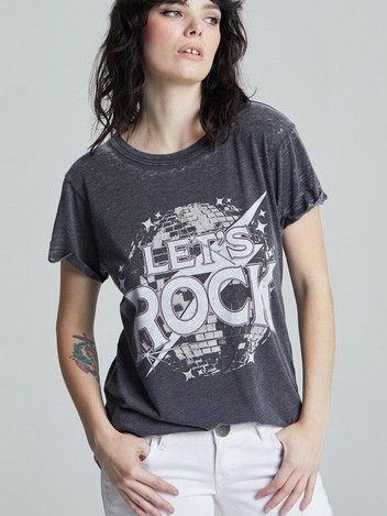 LetS Rock Tee Black