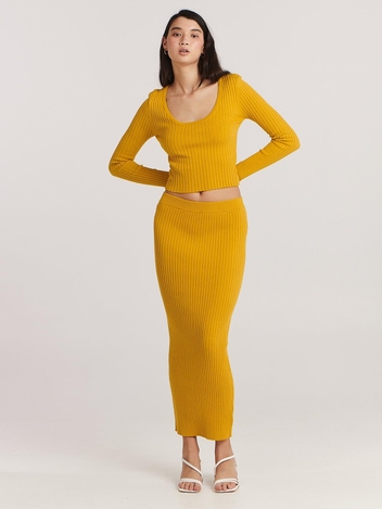 Violet Maxi Skirt Golden
