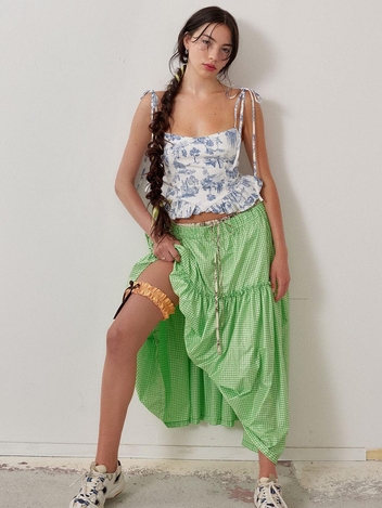 Rain Skirt Citrus Gingham