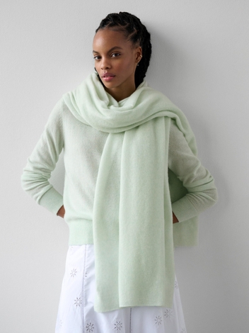 Cashmere Travel Wrap Seafoam Haze