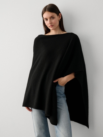 Cashmere Angled Topper Black