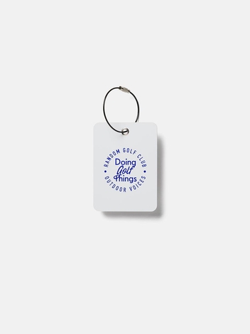 Random Golf Club X Ov Bag Tag White/Ov Blue