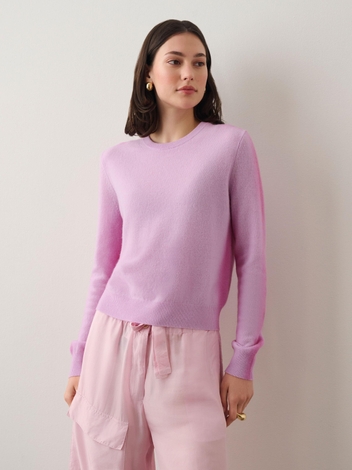 Cashmere Spray Paint Crewneck Purple Spray